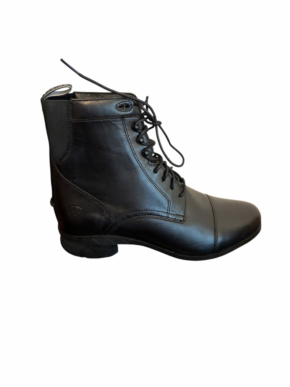 Ariat Heritage IV Black Leather Lace Up English Paddock Boots Cap Toe